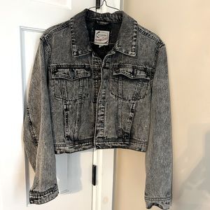 Stoosh vintage cropped trucker denim jacket